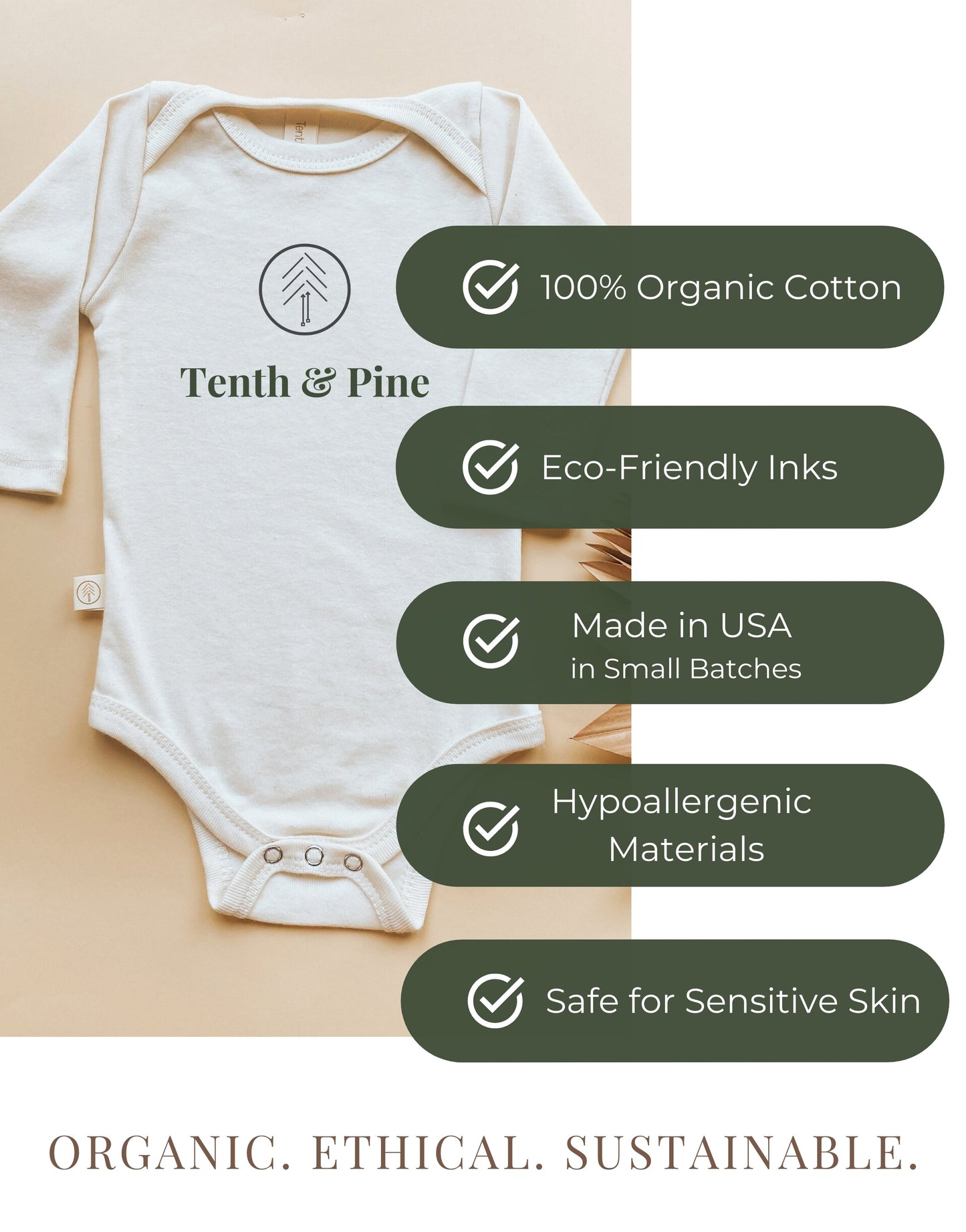 Hello I'm New Here Organic Bodysuit Long Sleeve