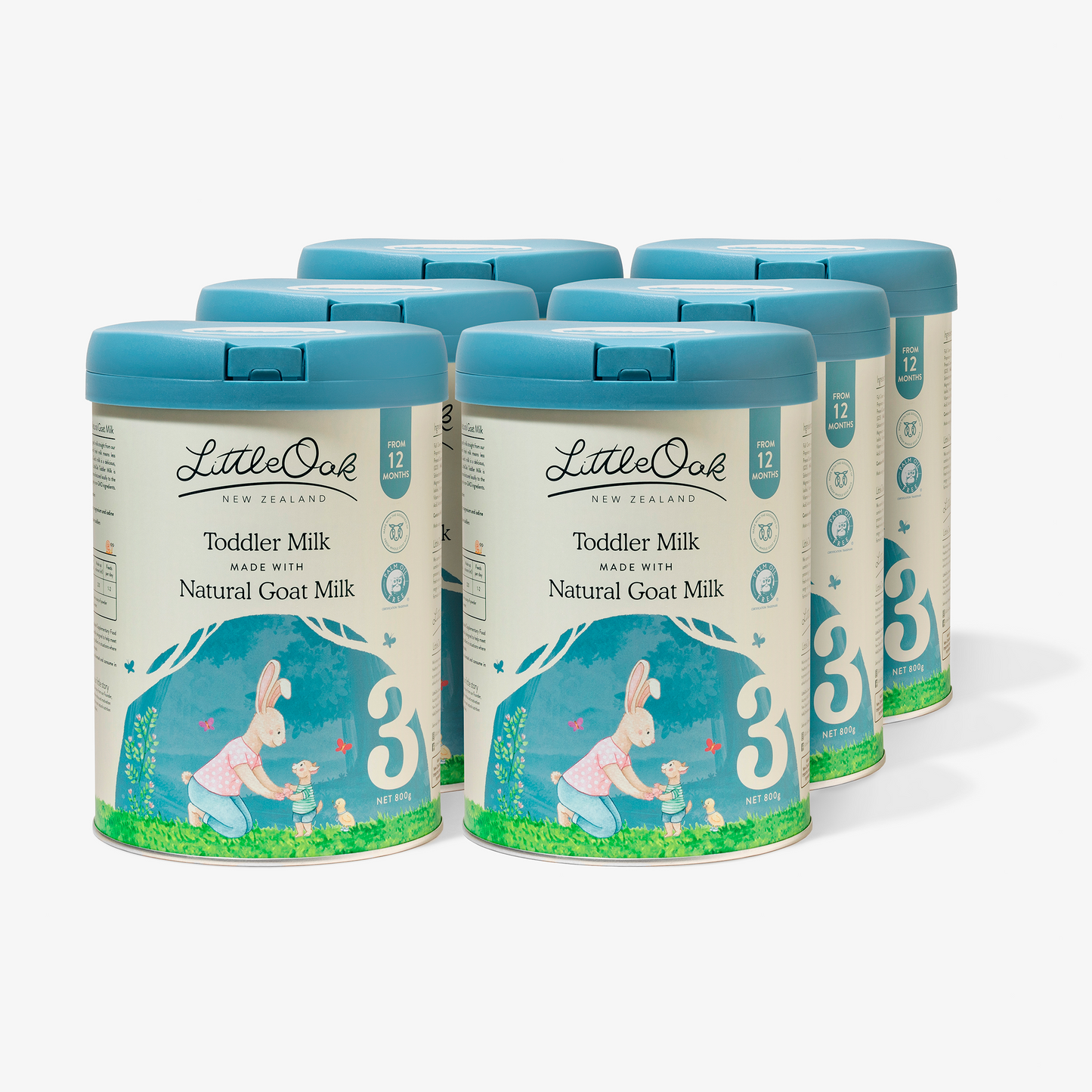 LittleOak Natural Goat Milk Toddler Milk Bundle 6 x 800gm Cans Stage 3