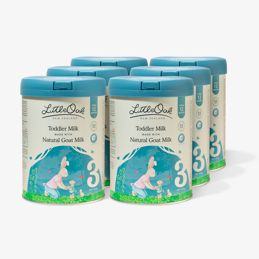 LittleOak Natural Goat Milk Toddler Milk Bundle 6 x 800gm Cans Stage 3
