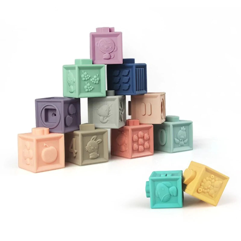 Montessori Educational Building Blocks For Toddlers