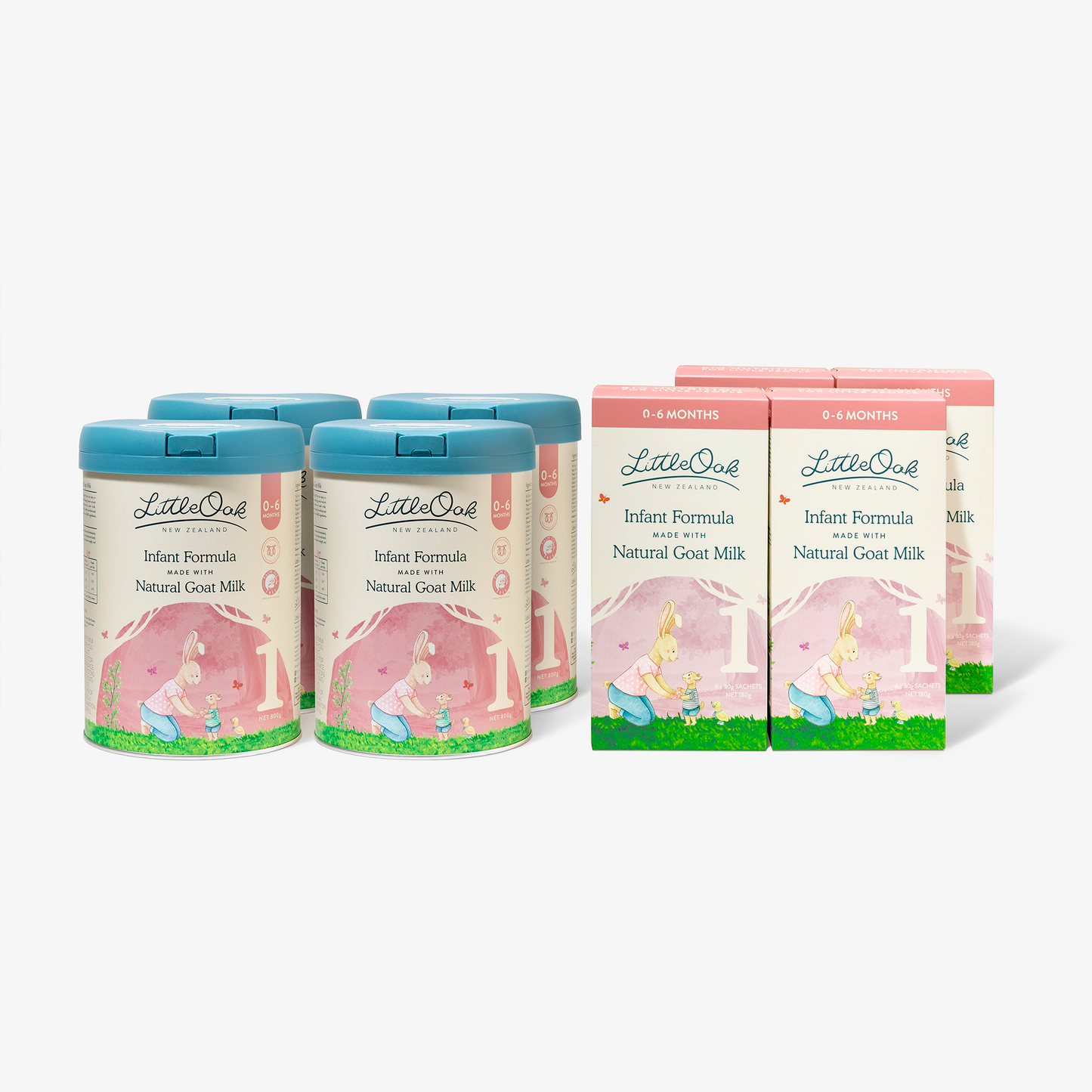LittleOak Family Saver Bundle - Natural Goat Milk Infant Formula Stage 1
