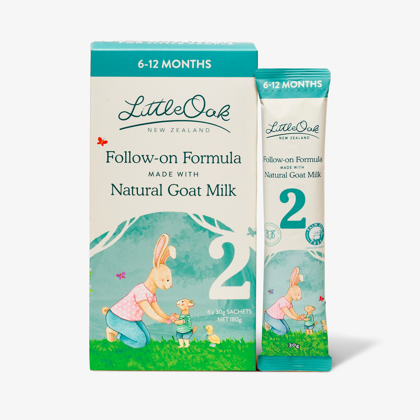 LittleOak Easy Everyday Sachet Bundle – Natural Goat Milk Follow-on Formula Stage 2