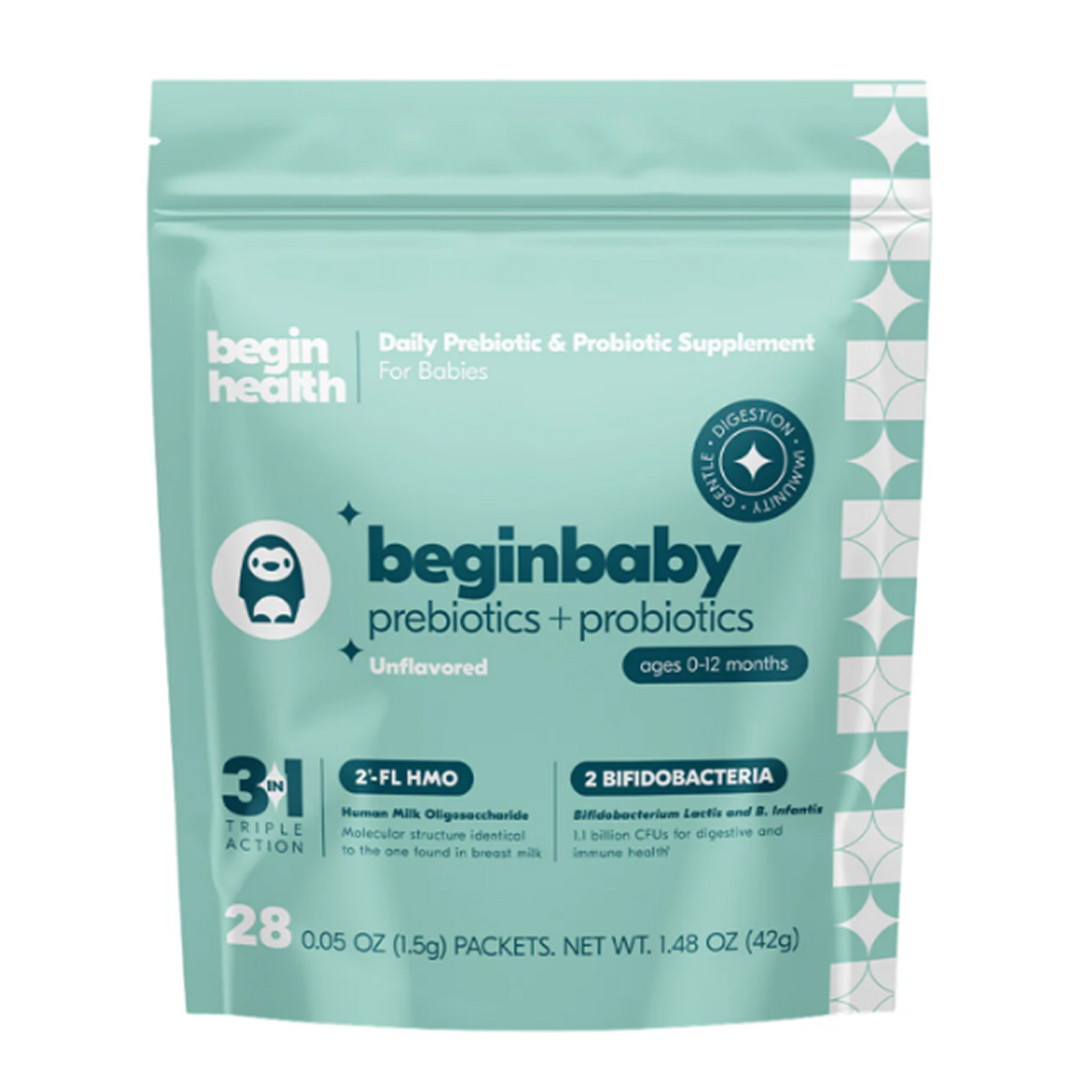 Beginbaby Pre + Pro with HMOs 28-Pack