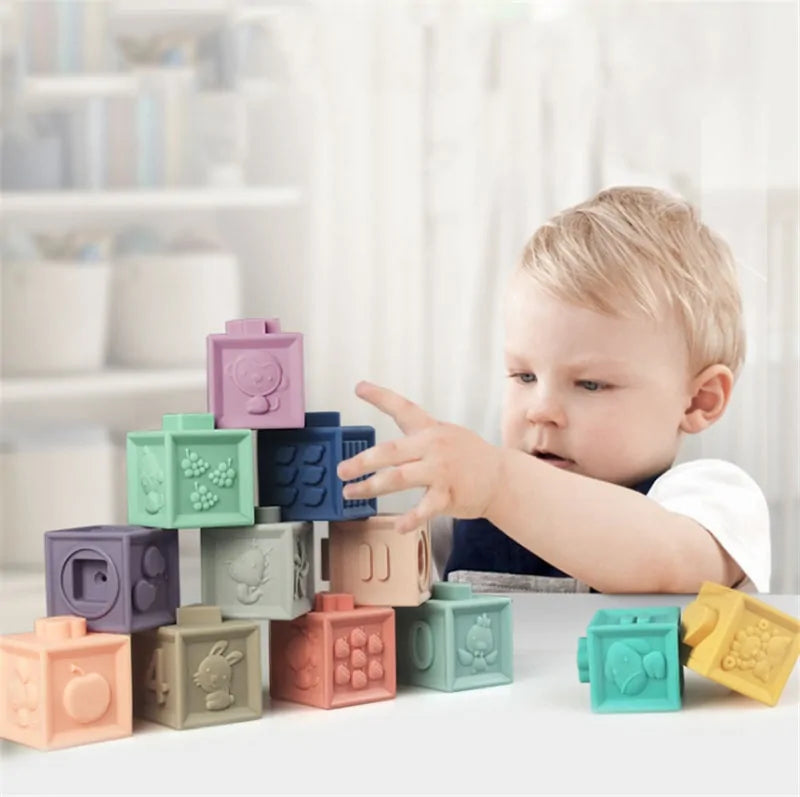 Montessori Educational Building Blocks For Toddlers