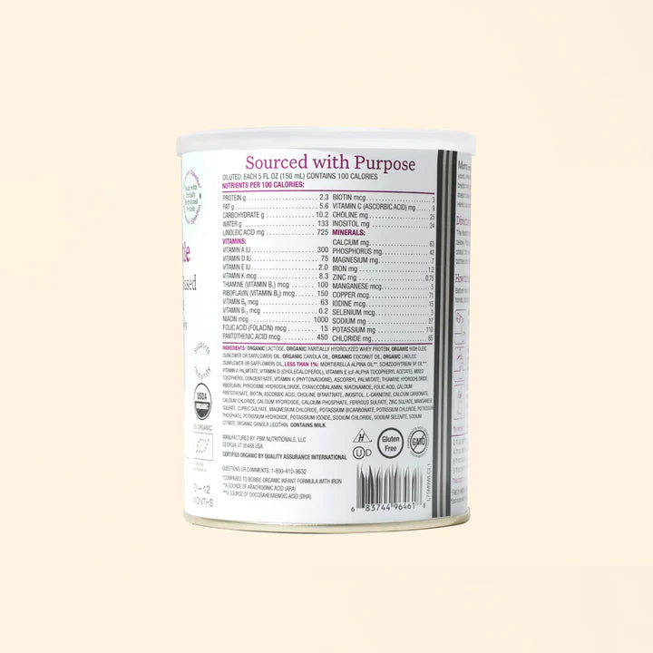 Bobbie Organic Gentle® Infant Formula (0-12 months)