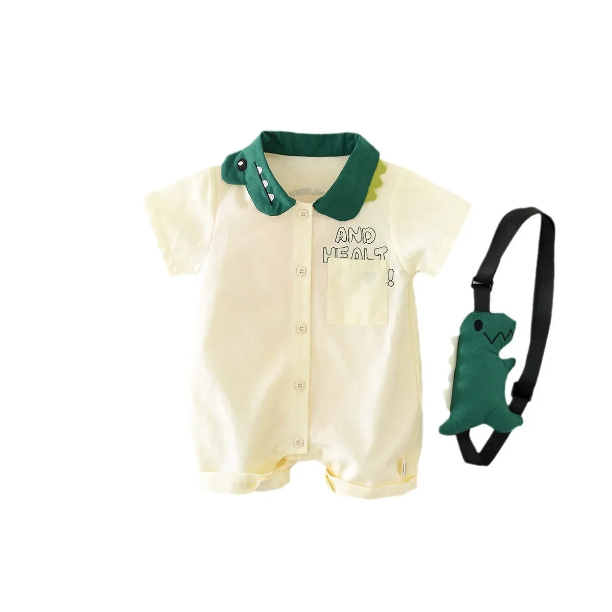 Dinosaur Jumpsuit w Bag