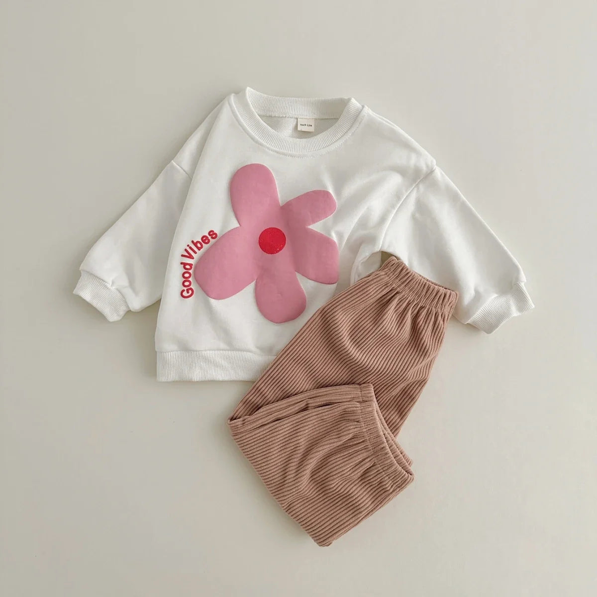 Retro Spring Sweater Corduroy Set