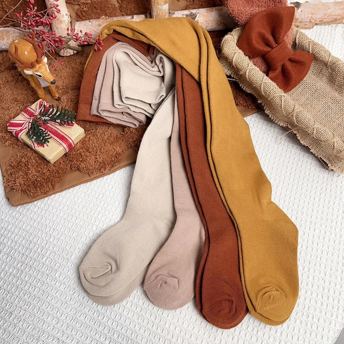 4 Pairs Solid Stocking