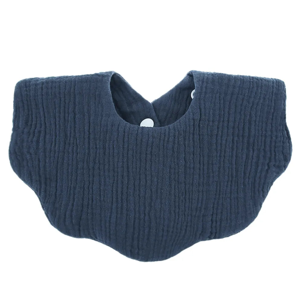 Muslin Round Petal Infant Bib