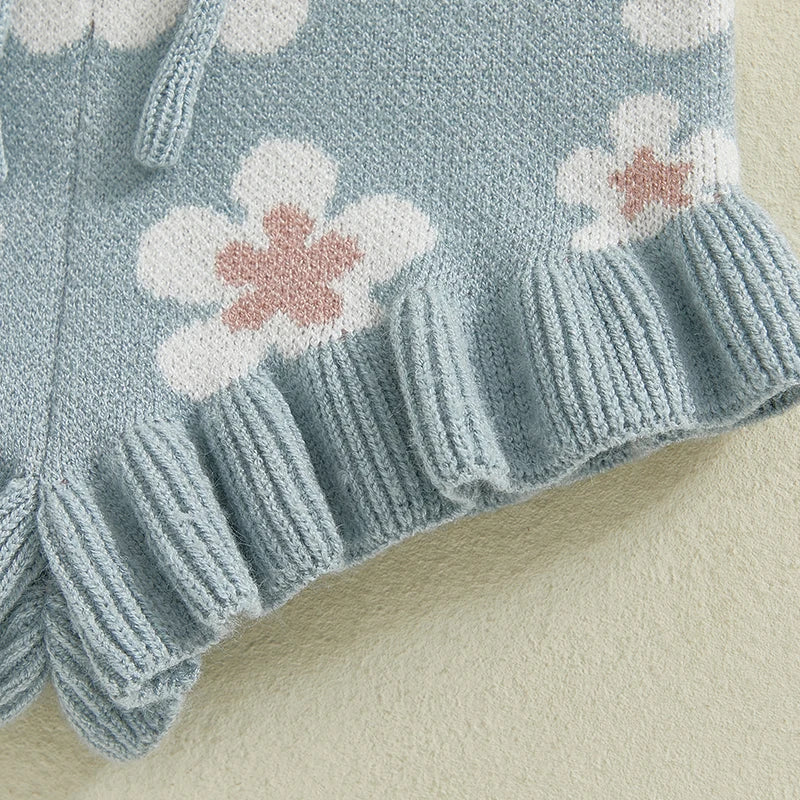 Floral Knit Short Set