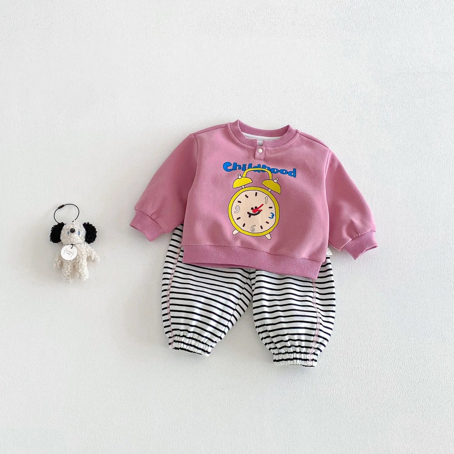 Cartoon Printed Jogger Set