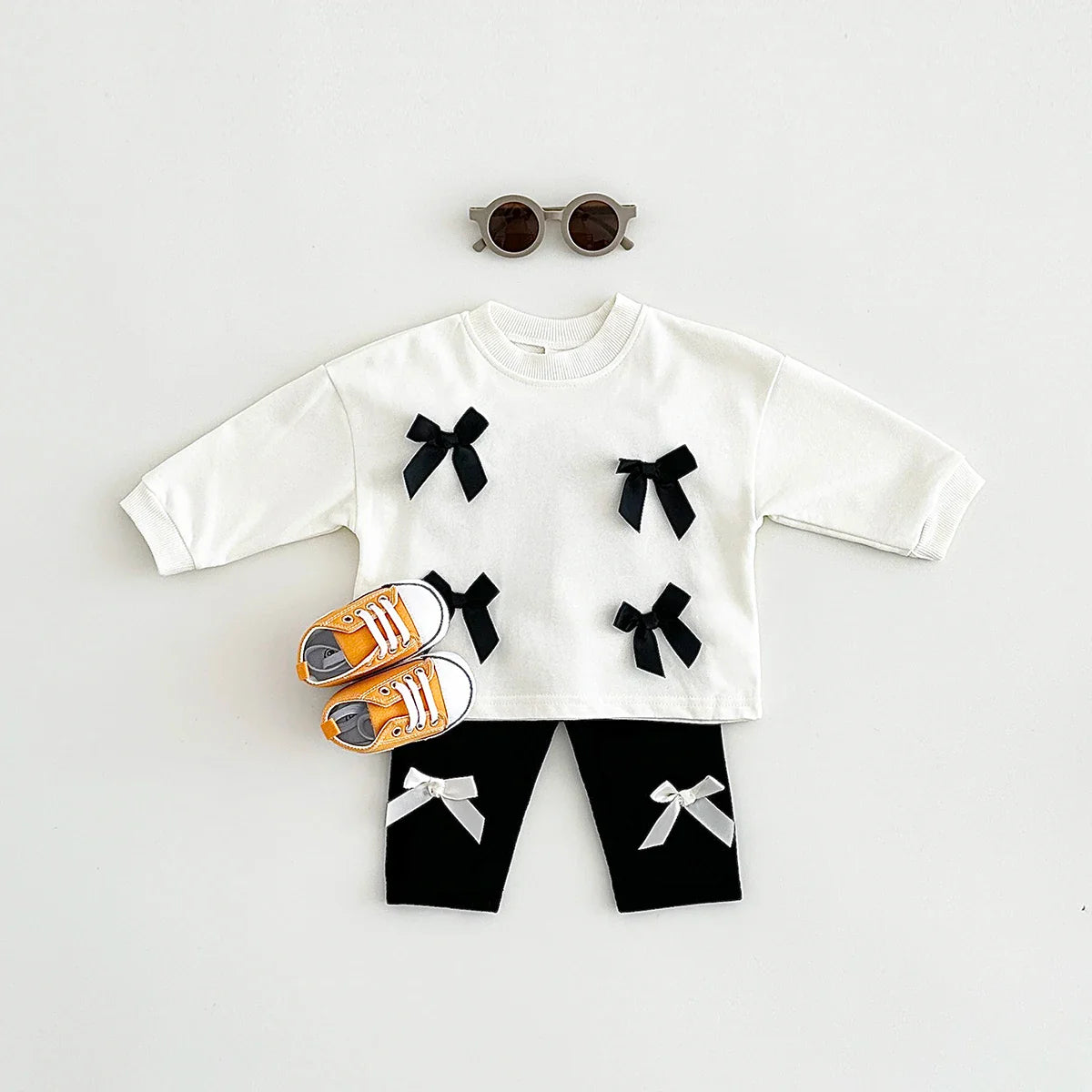 3D Ribbon Sweat and Pants Set