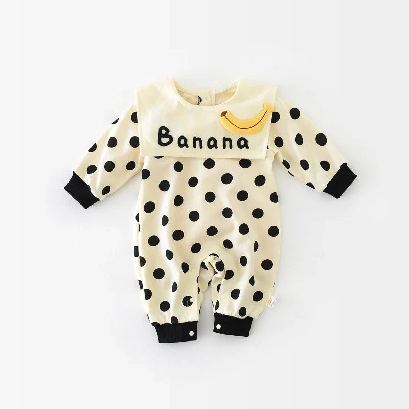 Banana Polka Dot Onesie