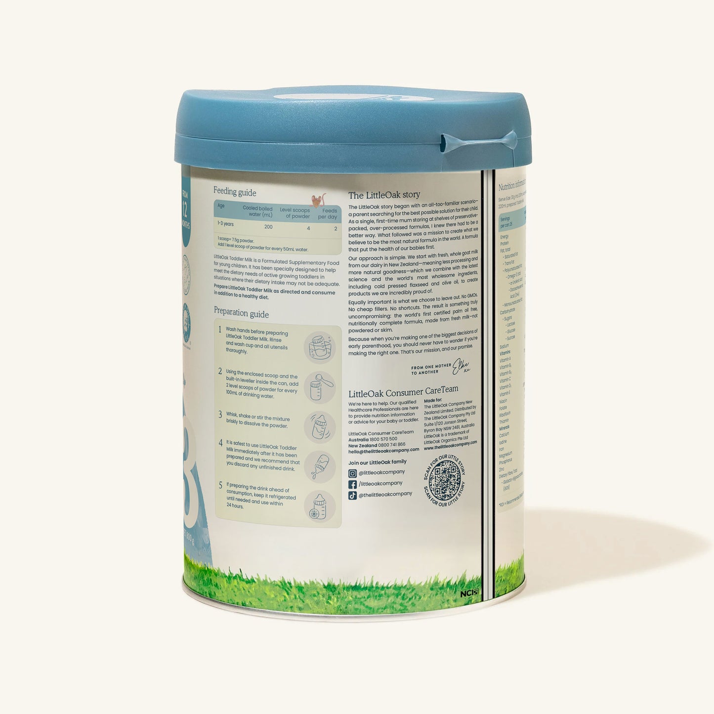Natural Goat Milk Toddler Milk with Olive Oil 800gm Can (12+ months)
