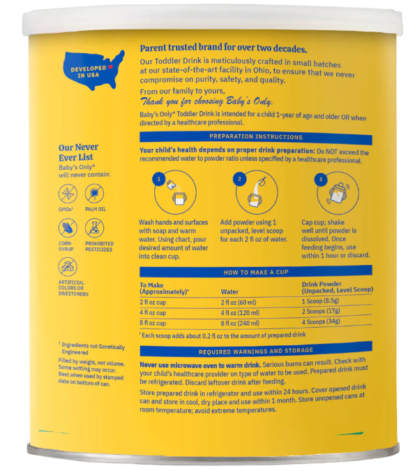 Baby's Only - Goat Milk Toddler Drink