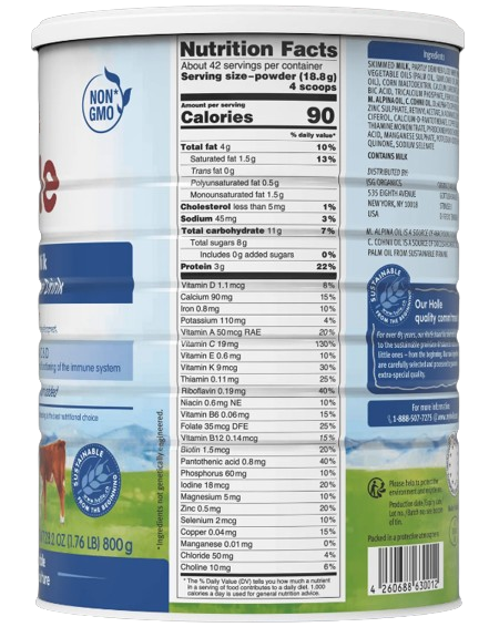 Holle Cow Milk Toddler Drink - Non GMO (28 oz)