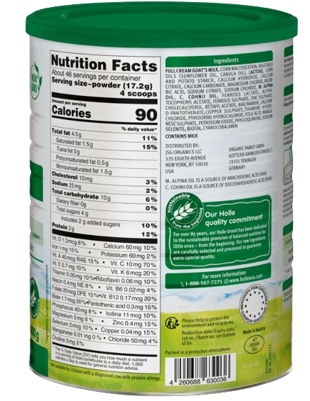 Holle Goat Milk Toddler Drink - Stage 3 | Non GMO (28 oz)