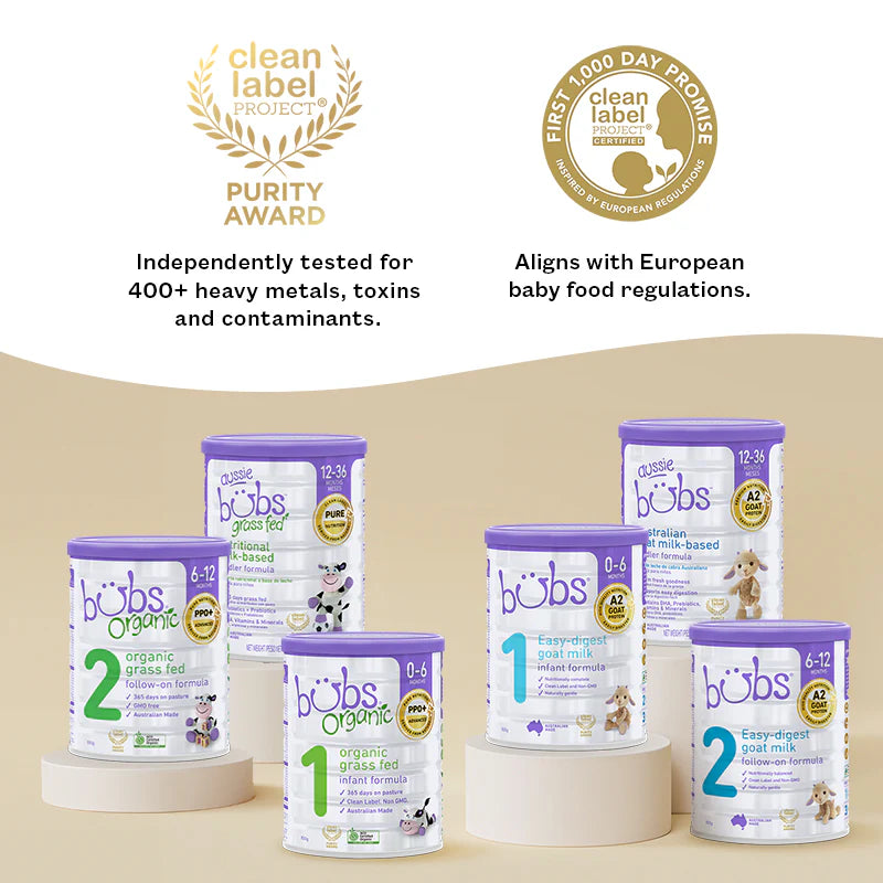 Aussie Bubs Organic Grass Fed Infant Formula (Stage 1, 0-6 months)