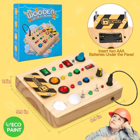 Montessori STEM Busy Board for Toddlers (Large)