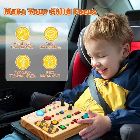 Montessori STEM Busy Board for Toddlers (Large)