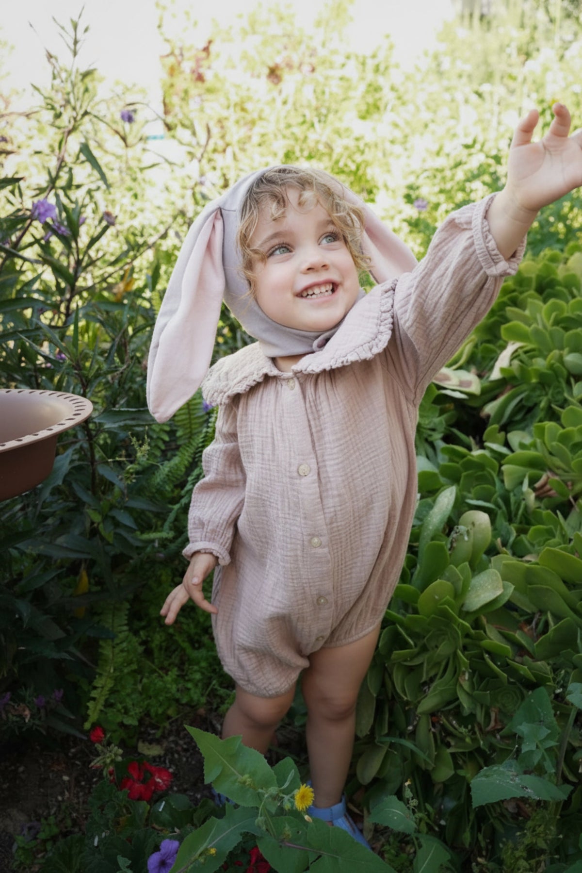 Gray Bunny Bonnet
