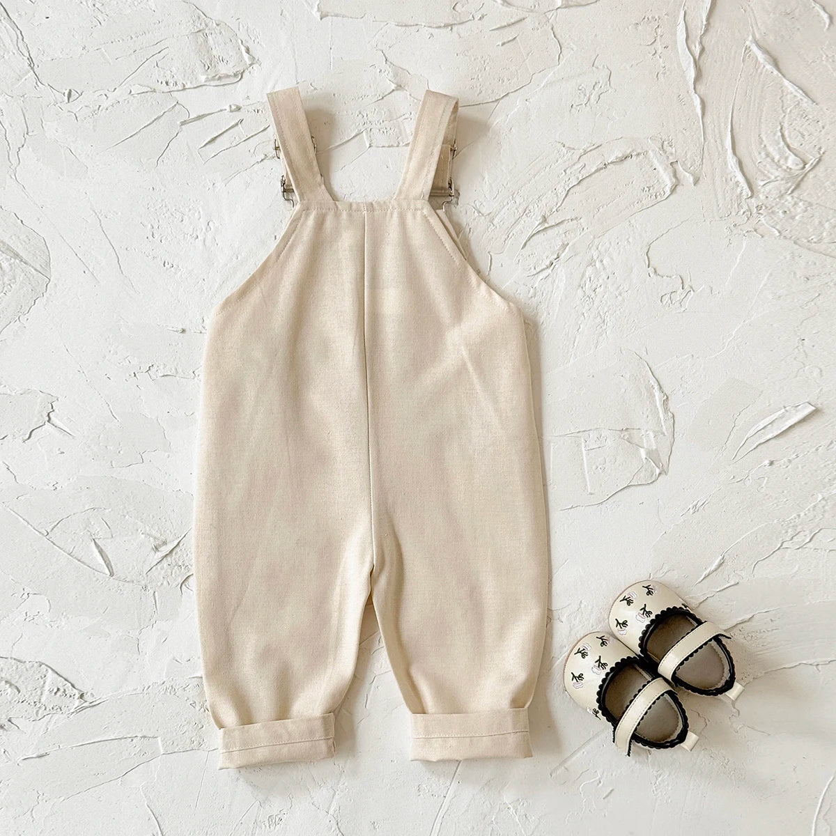 Embroidered Floral Dungaree Jumpsuit