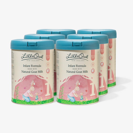LittleOak Natural Goat Milk Infant Formula Bundle 6 x 800gm Cans Stage 1