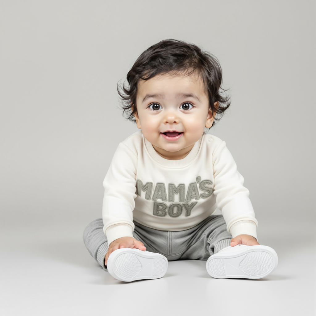 MAMA'S BOY Sweatshirt Set