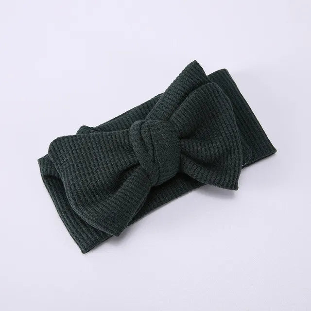 Baby Girl Large Waffle Bowtie Headband