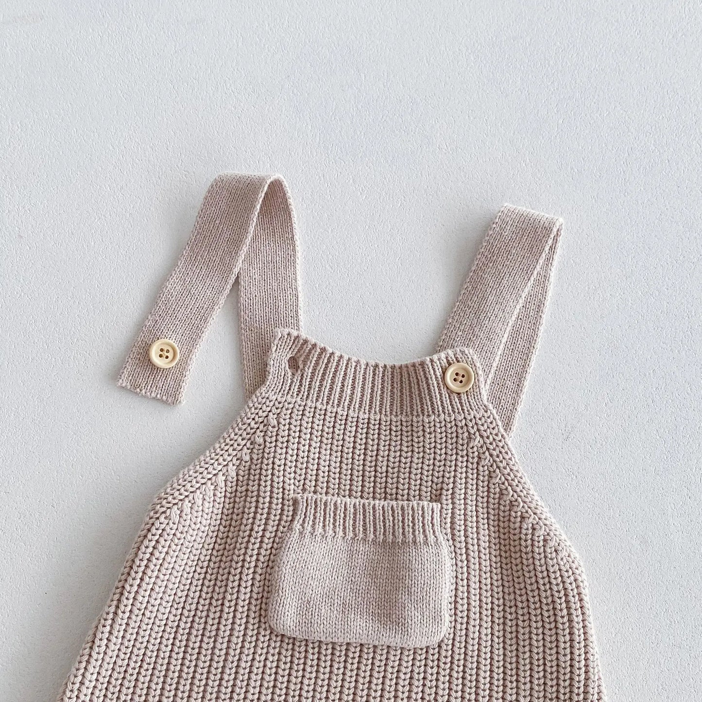 Front Pocket Cable Knitted Jumpsuit