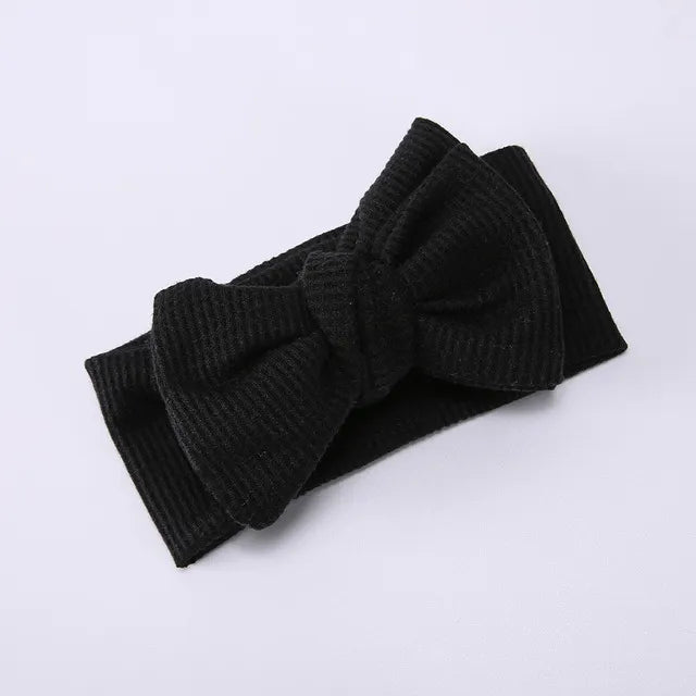 Baby Girl Large Waffle Bowtie Headband