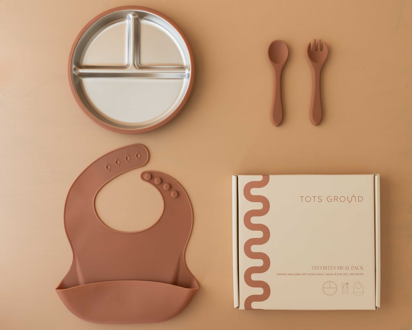 Stainless Steel Baby Feeding Set 6+ Months - Baby Blue