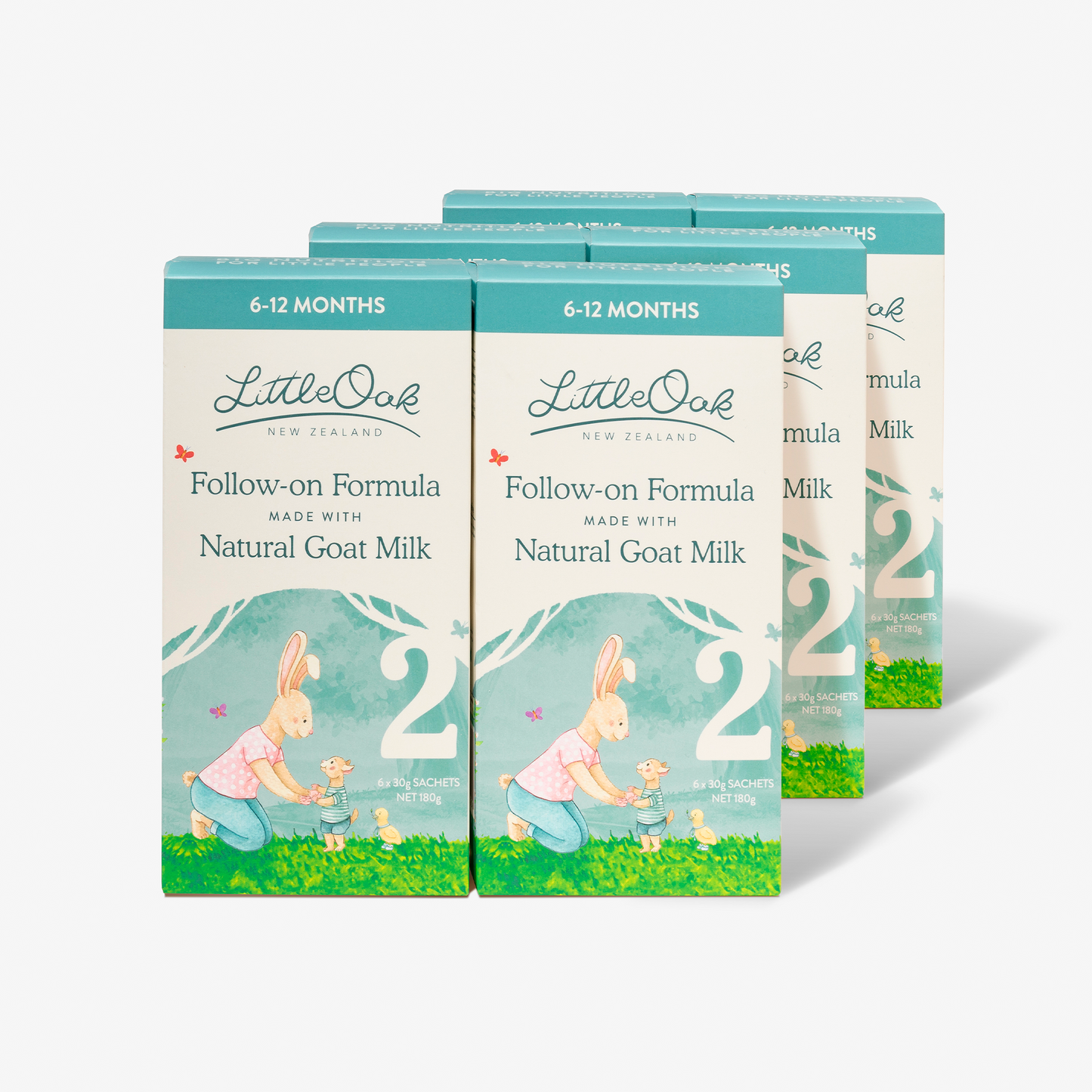 LittleOak Easy Everyday Sachet Bundle – Natural Goat Milk Follow-on Formula Stage 2