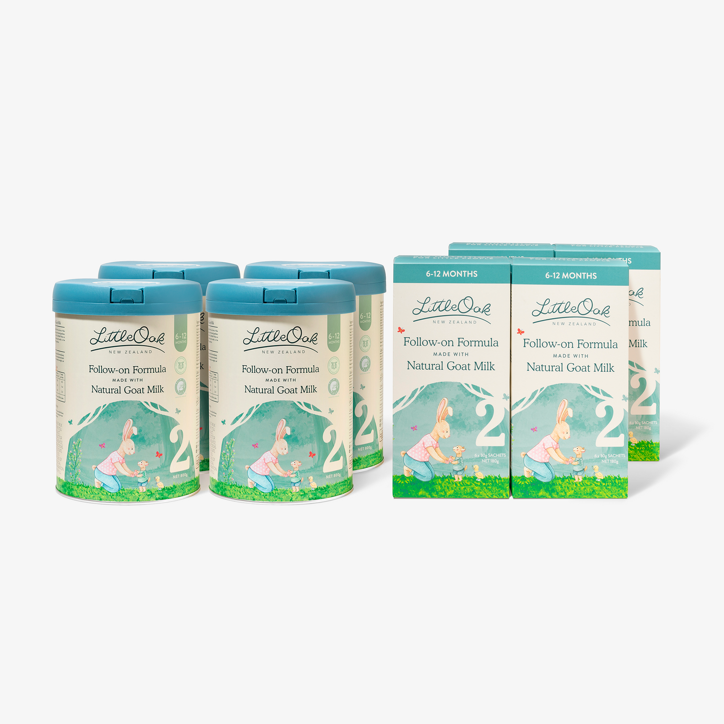 LittleOak Family Saver Bundle - Natural Goat Milk  Follow-on Formula Stage 2