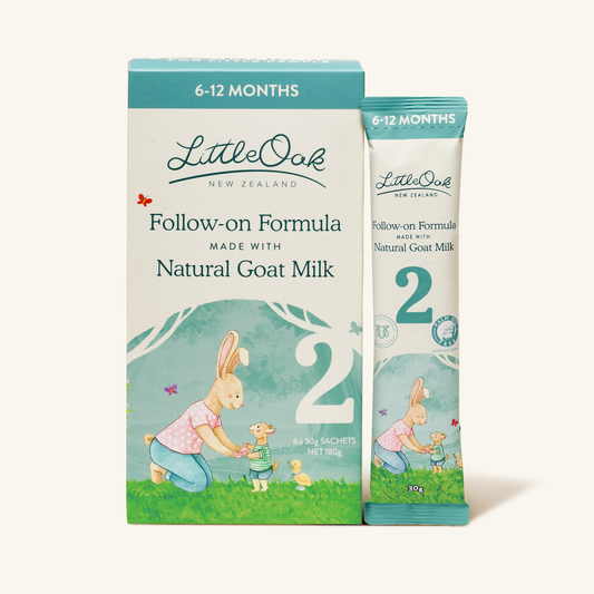 LittleOak Stage 2 Natural Goat Milk Follow-on Formula Sachet (6-12 months)