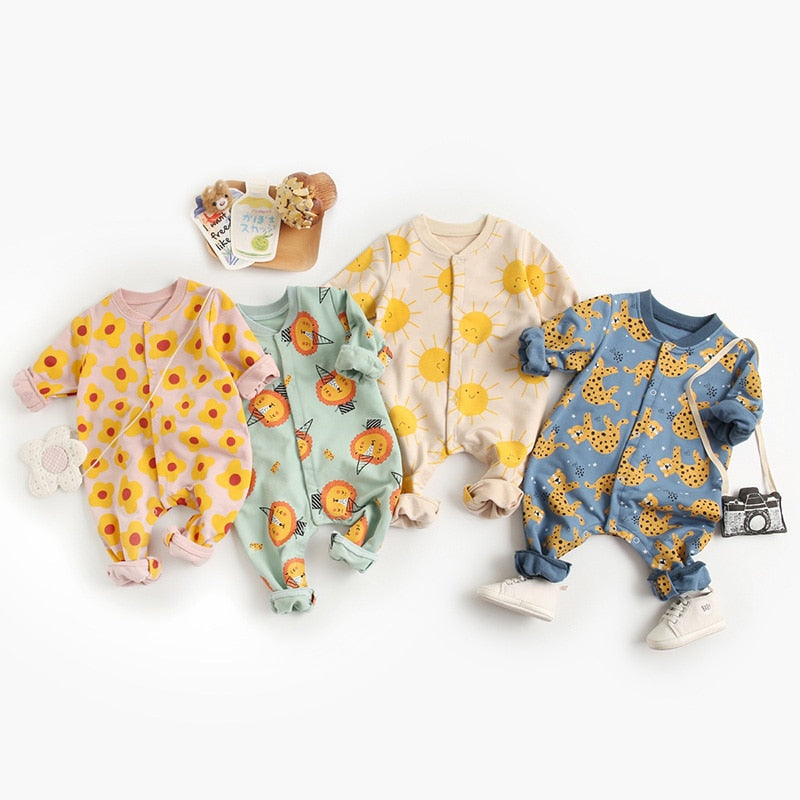 Cute Cartoon Baby Jumpsuit
