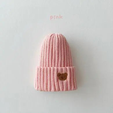 Teddy Bear Embroidered Beanie Hat