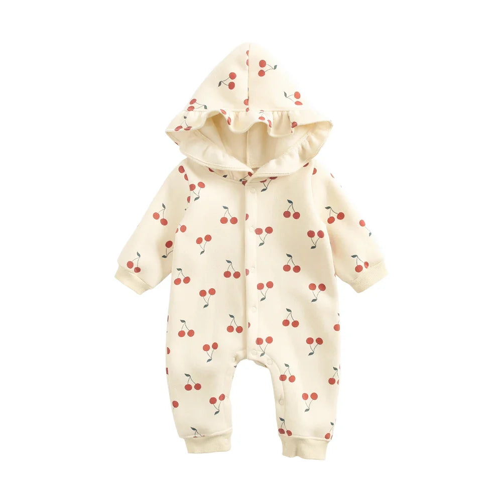Hooded Cherry Jumpsuit