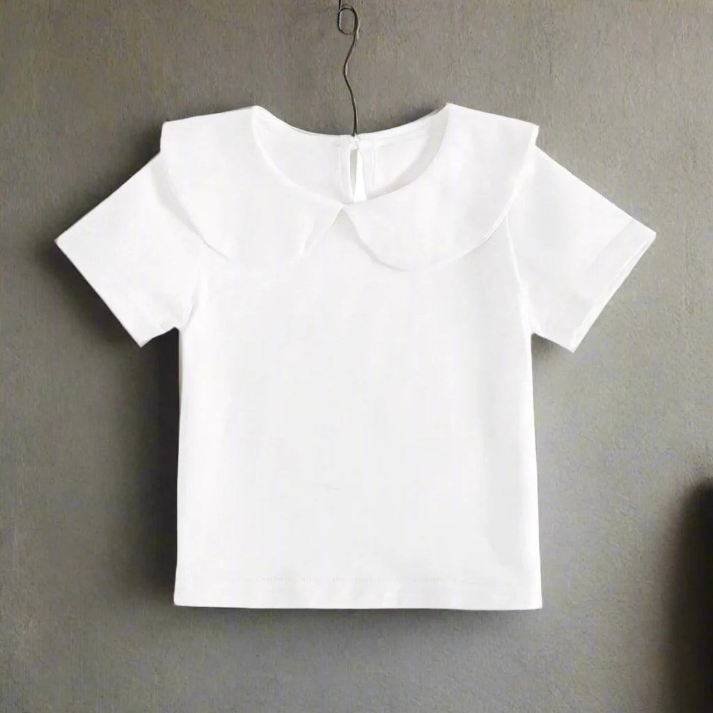 Girls Peter Pan Collar Shirt