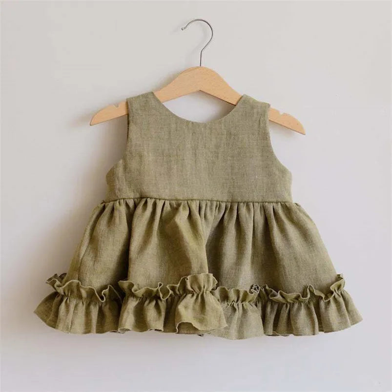 Flare Cotton Linen Outfit