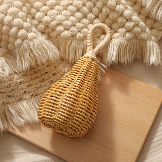 Handmade Rattan Baby Rattle Toy