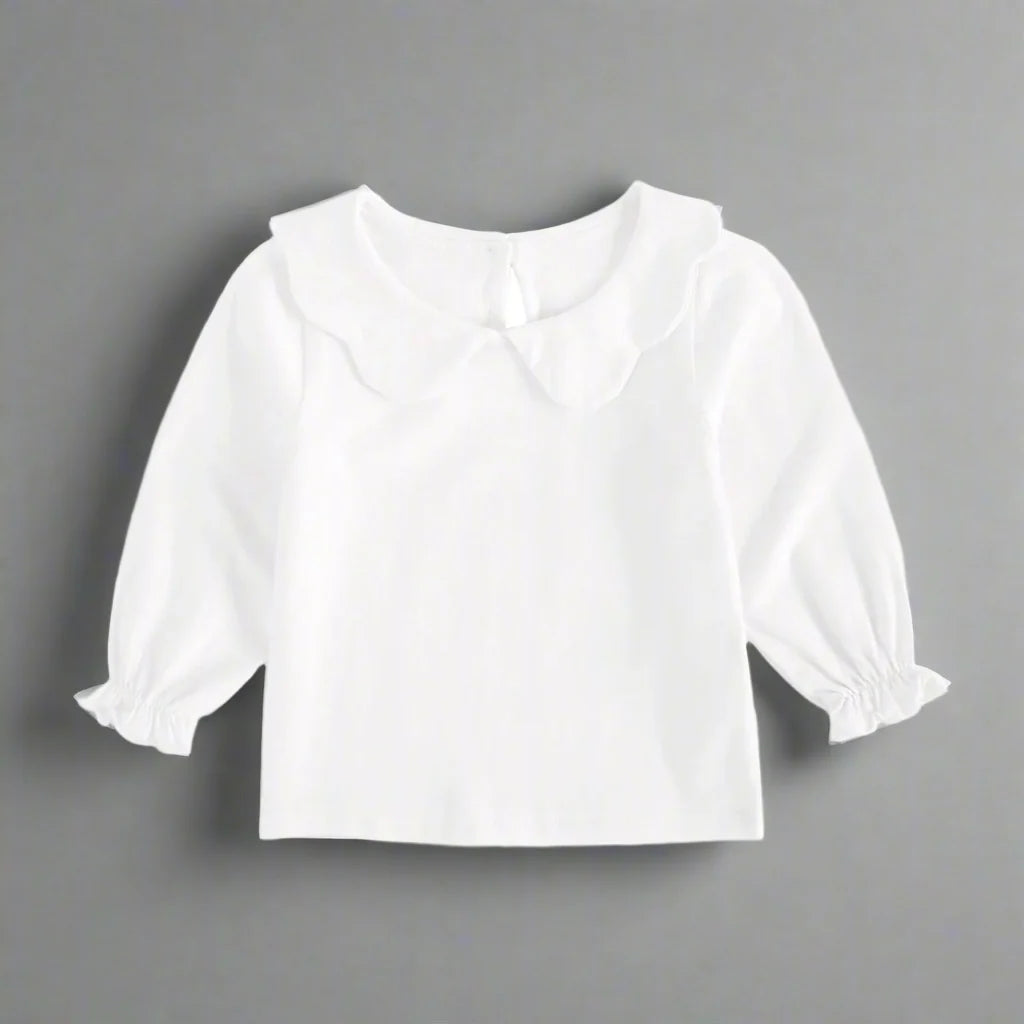 Girls Peter Pan Collar Shirt