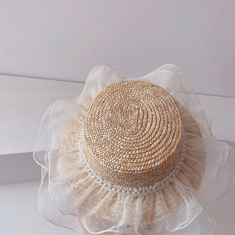 Lace Pearl Sun Hat