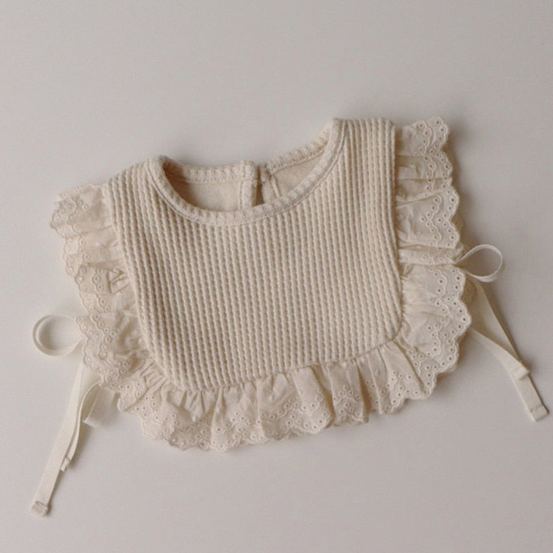 Baby Lace Waffle Bib