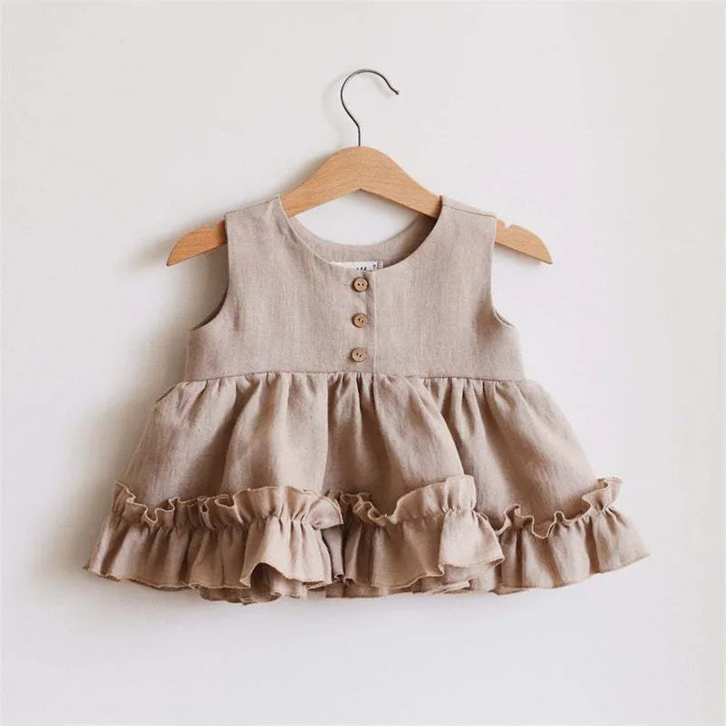Flare Cotton Linen Outfit