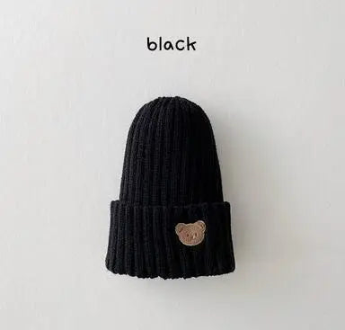Teddy Bear Embroidered Beanie Hat