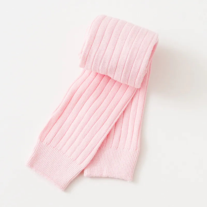 Girls Solid Cotton Tights leggings