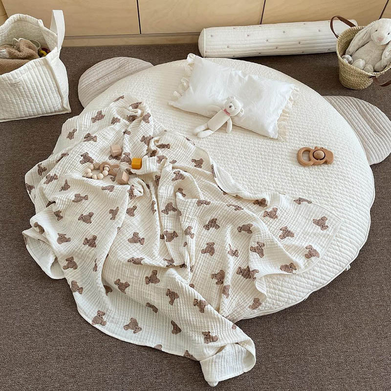 Newborn Muslin Animal Print Cotton