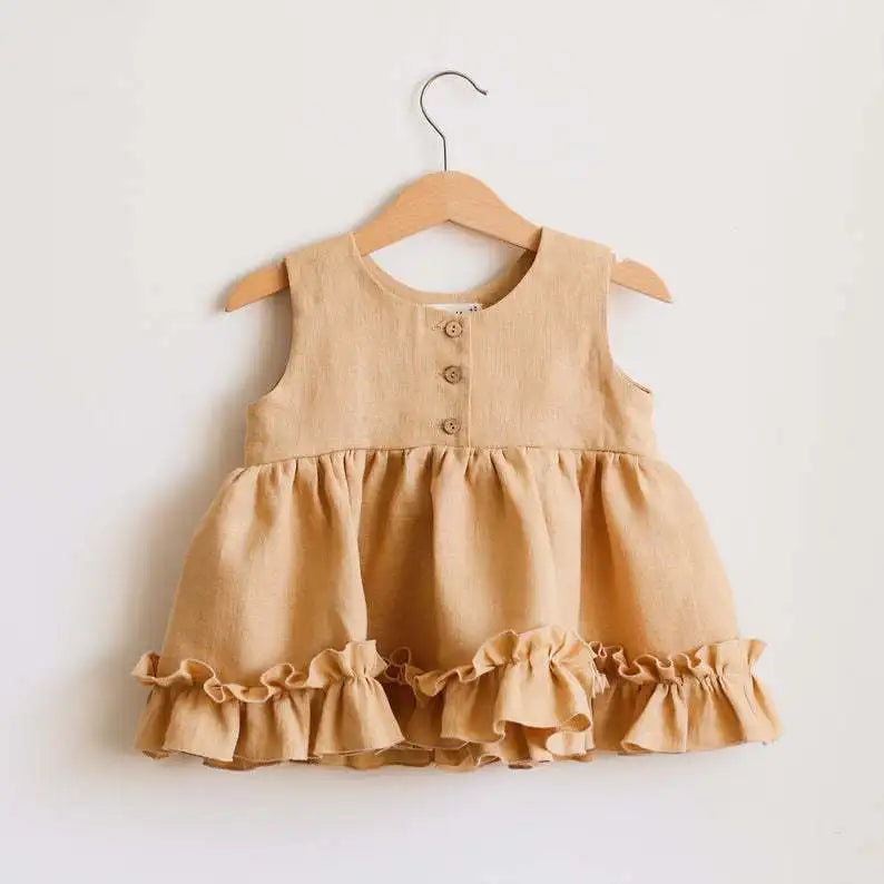 Flare Cotton Linen Outfit