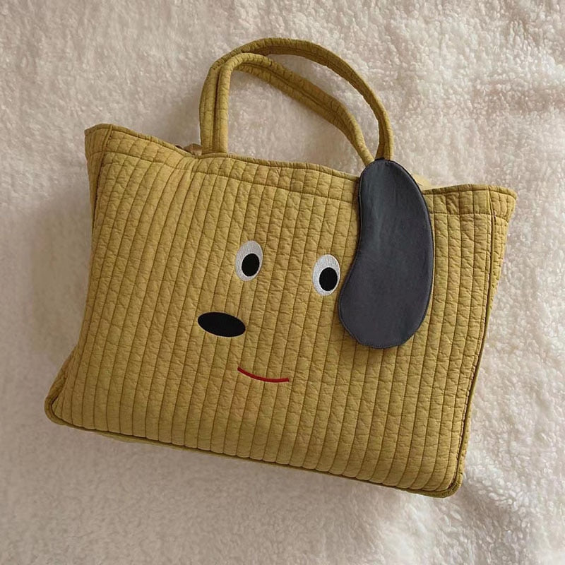 Cotton Puppy Face Travel Bag